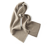 100% Cashmere Grid Cashmere Shawl Winter Thick Pashmina Scarf
